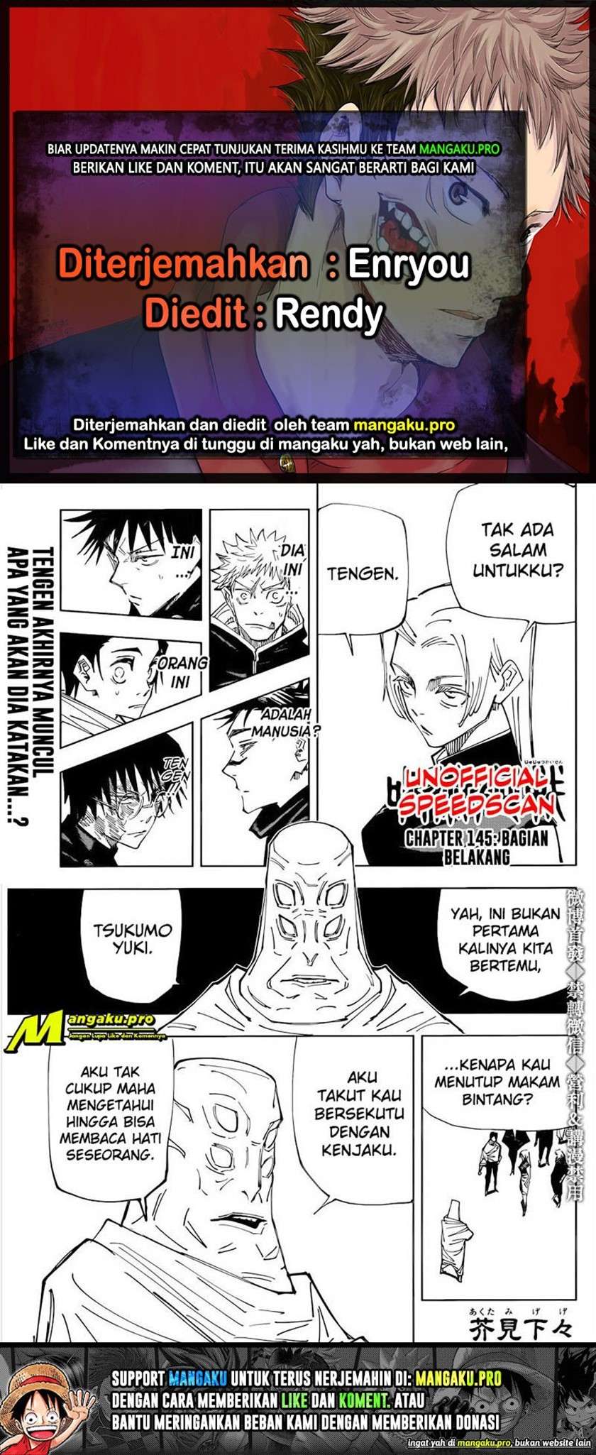 Baca Komik Jujutsu Kaisen Chapter 145 Gambar 1