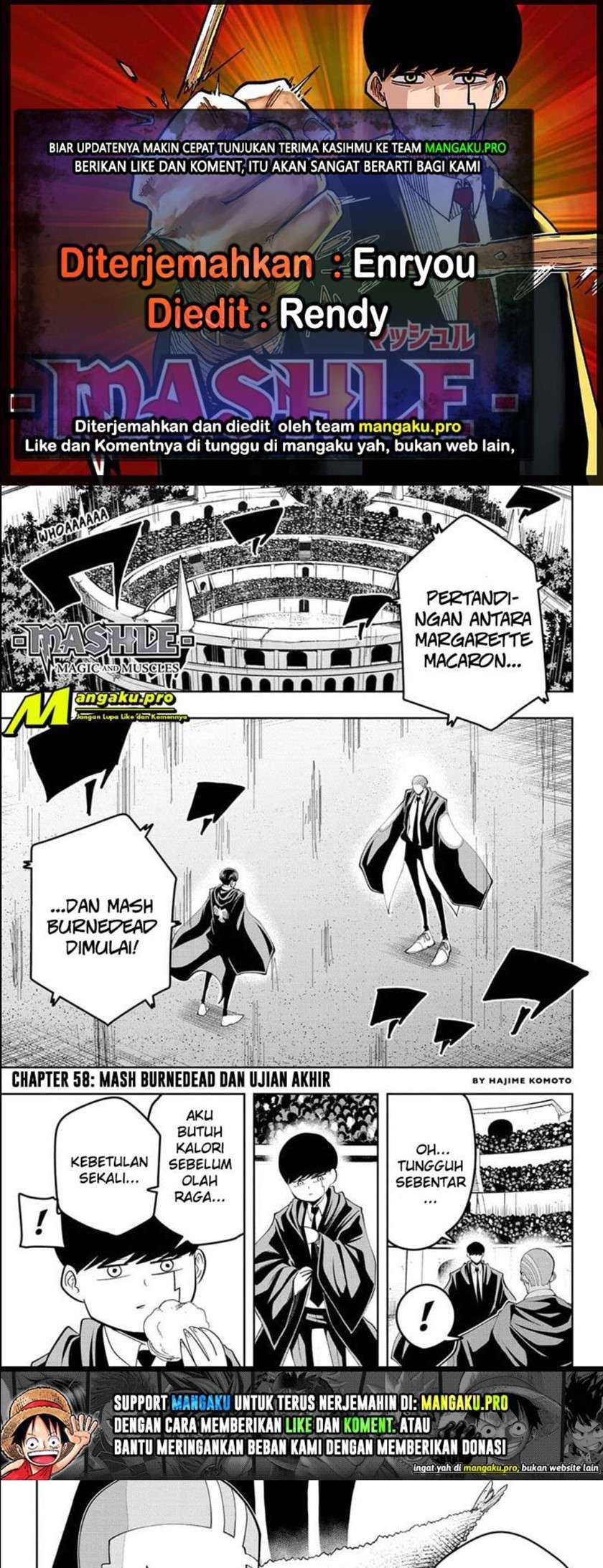 Baca Komik Mashle: Magic and Muscles Chapter 58 Gambar 1