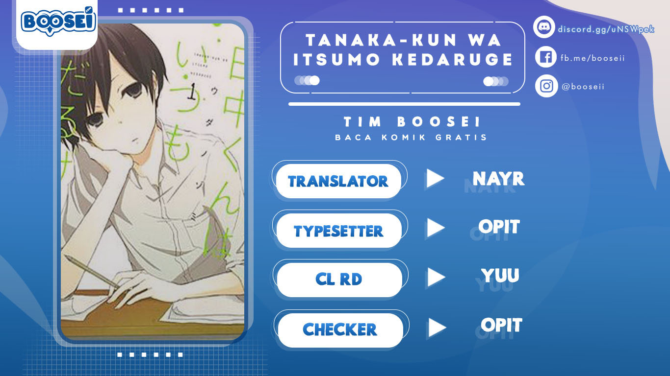 Baca Komik Tanaka-kun wa Itsumo Kedaruge Chapter 14 Gambar 1