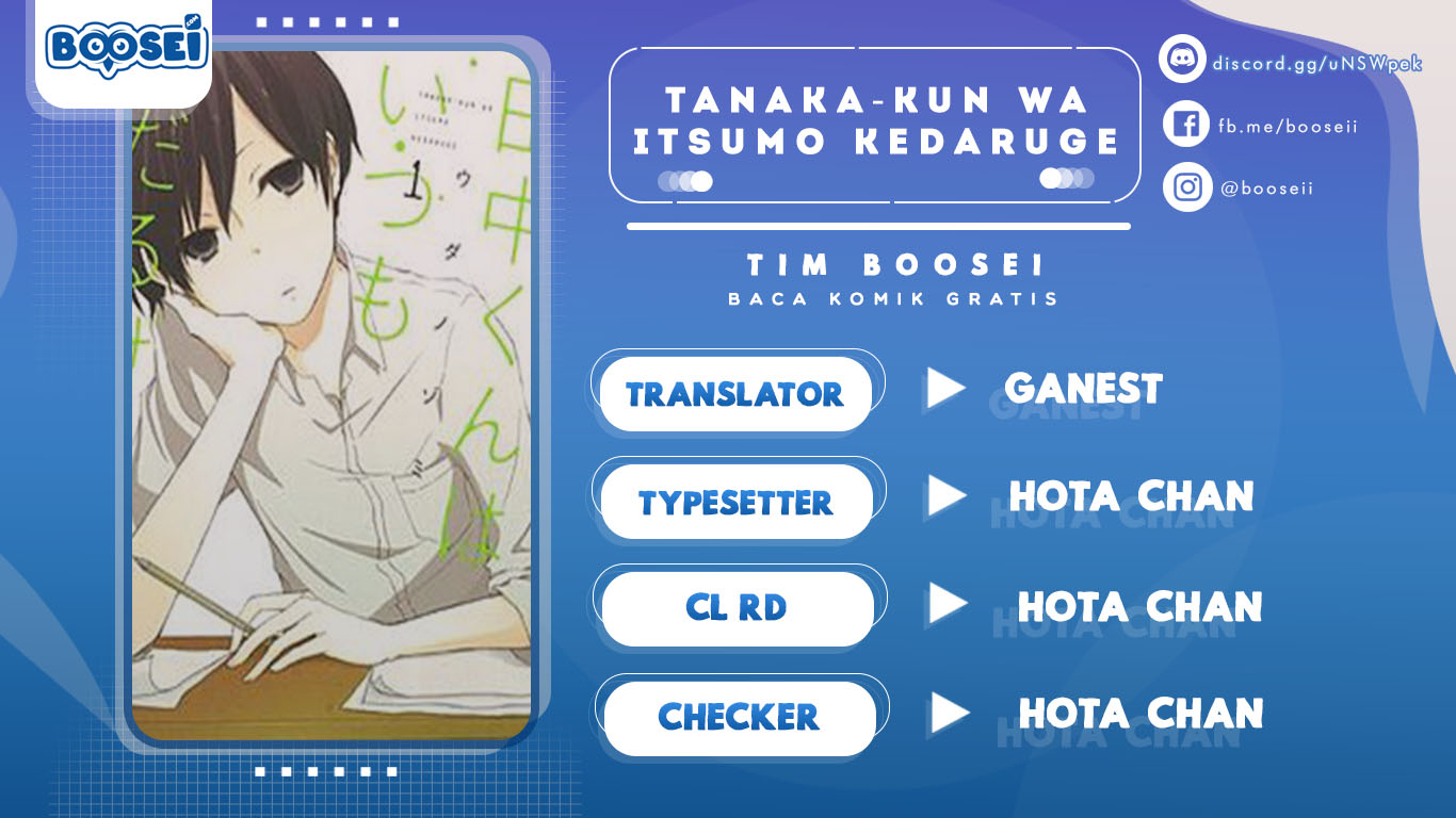 Baca Komik Tanaka-kun wa Itsumo Kedaruge Chapter 20 Gambar 1