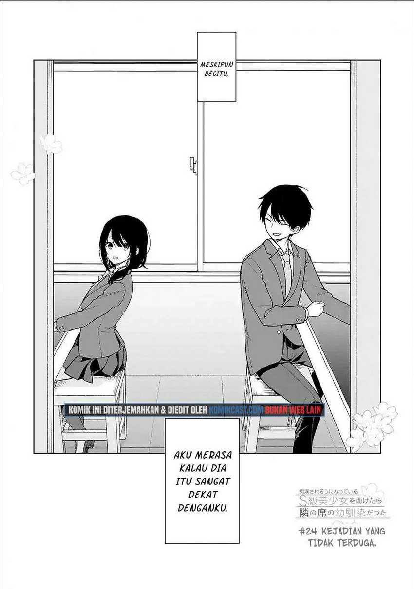 Chikan Saresou ni Natteiru S-kyuu Bishoujo wo Tasuketara Tonari no Seki no Osanajimi datta Chapter 24 Gambar 3