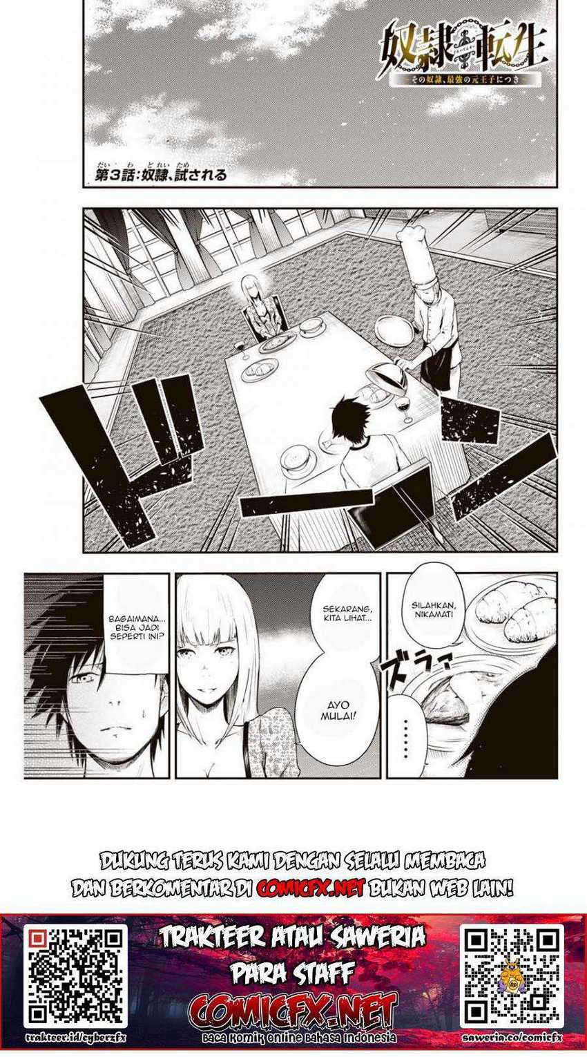 Dorei Tensei: Sono Dorei, Saikyou no Moto Ouji ni Tsuki Chapter 3.1 Gambar 3