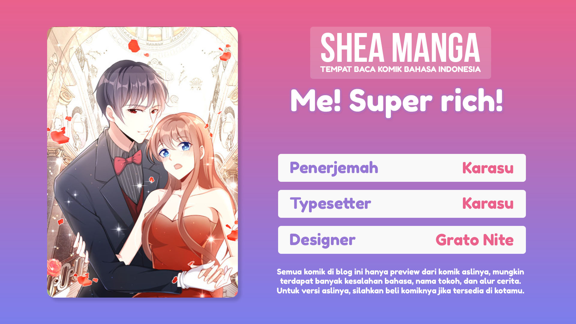 Komik Me! Super rich! Chapter 58 gambar nomor 1