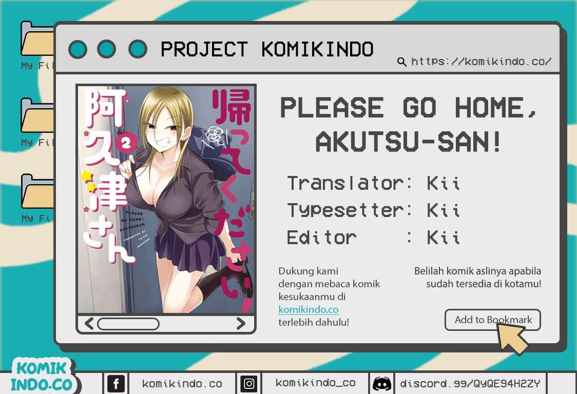 Komik Please Go Home, Akutsu-san! - Chapter Chapter 71 - Halaman 1