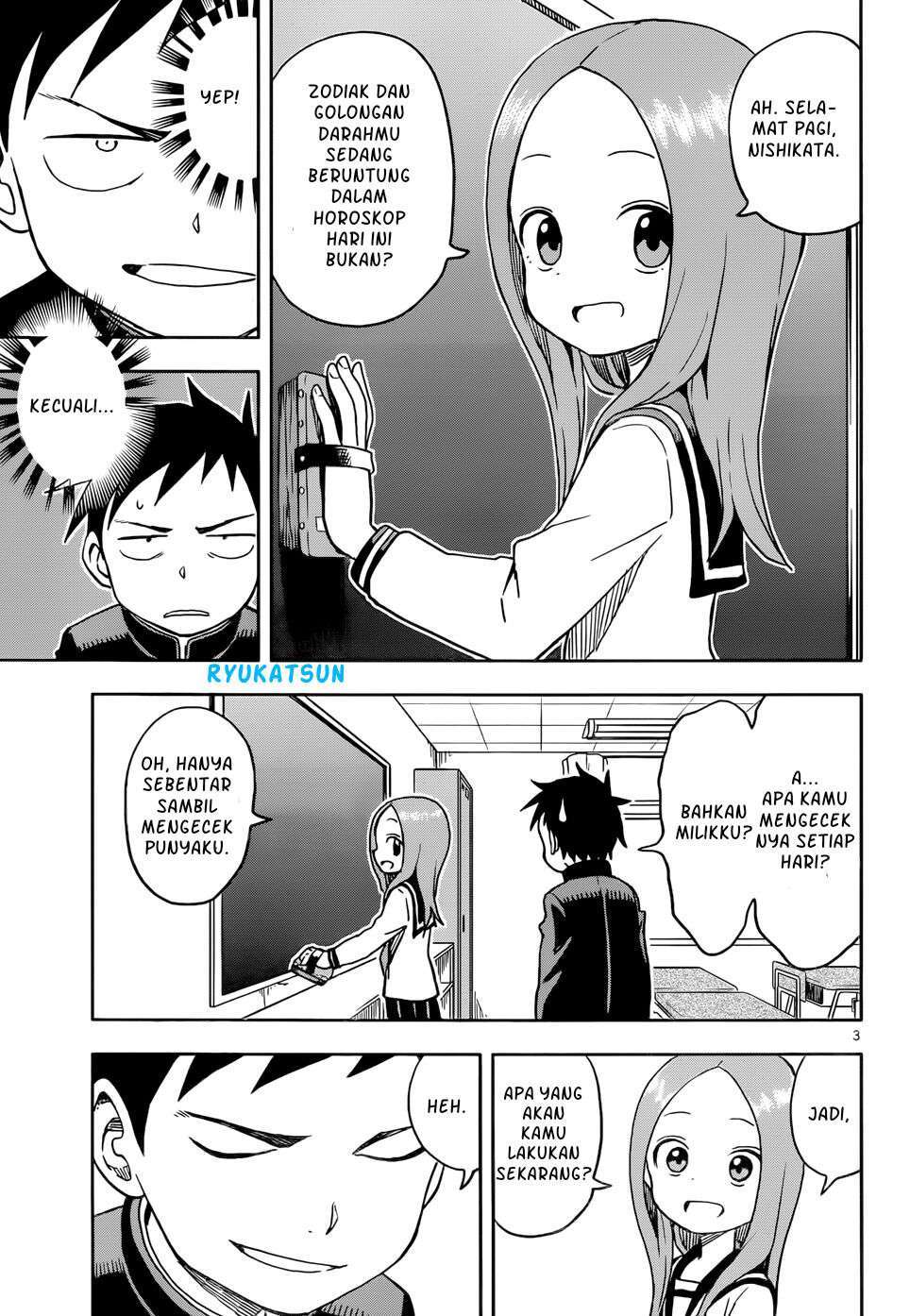 Karakai Jouzu no Takagi-san Chapter 102 Gambar 4