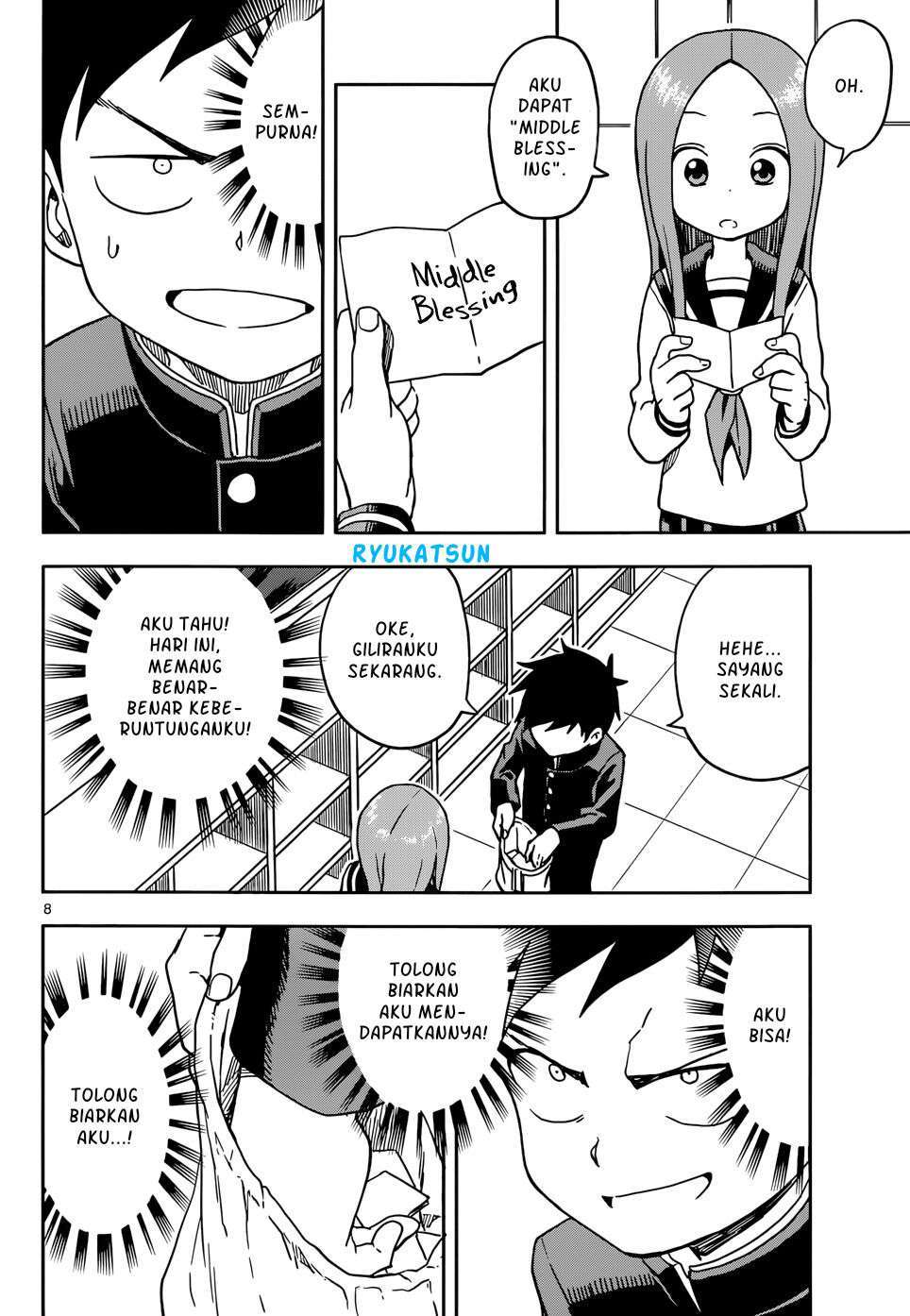 Karakai Jouzu no Takagi-san Chapter 102 Gambar 9