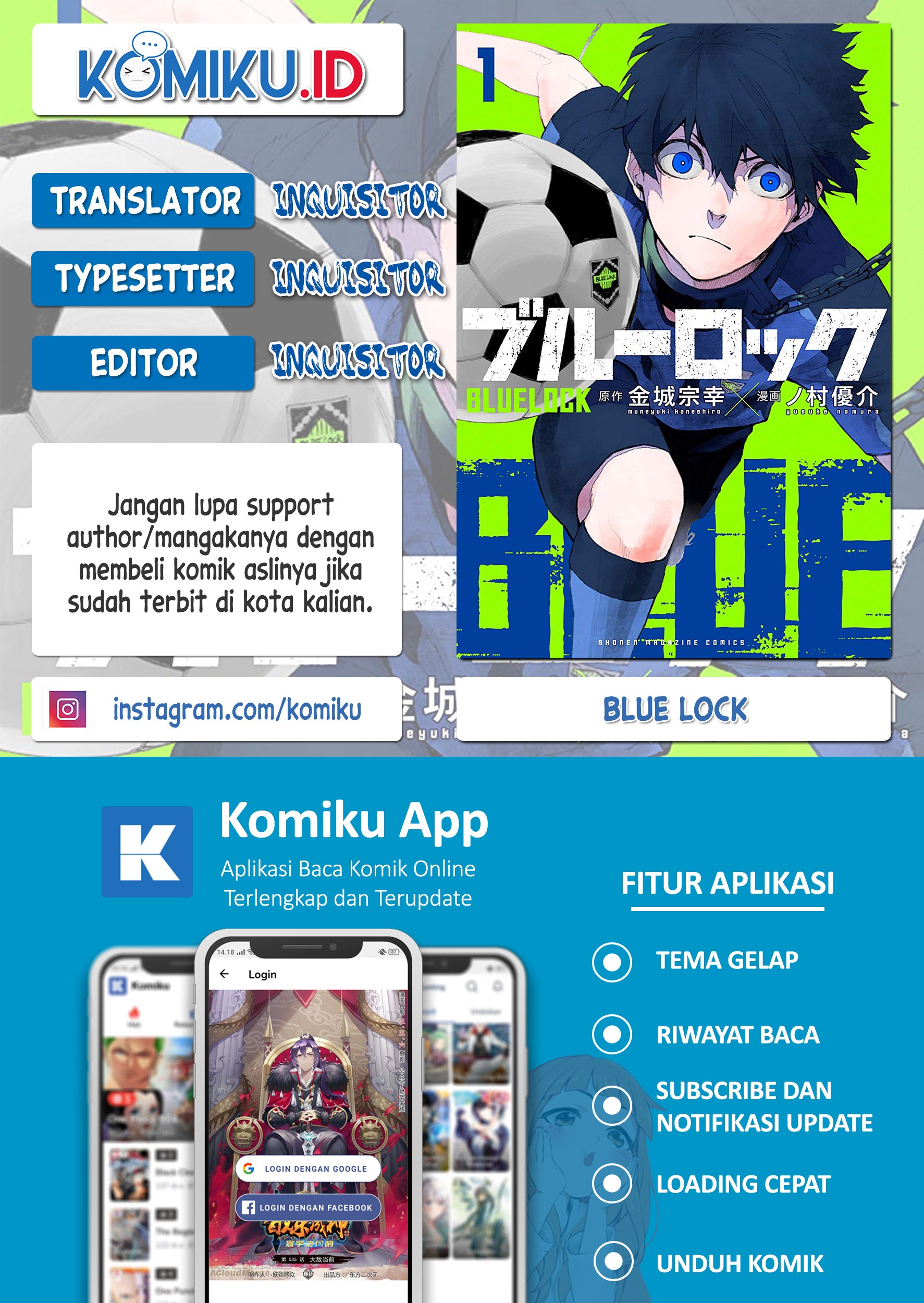 Baca Komik Blue Lock Chapter 110 Gambar 1