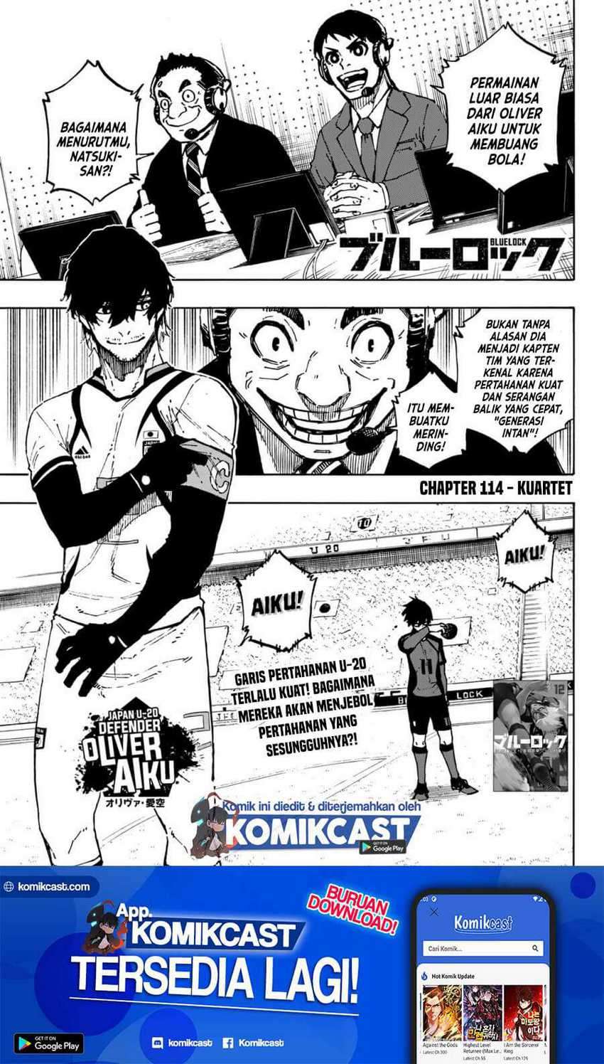 Manga Blue Lock Chapter 114 gambar nomor 2