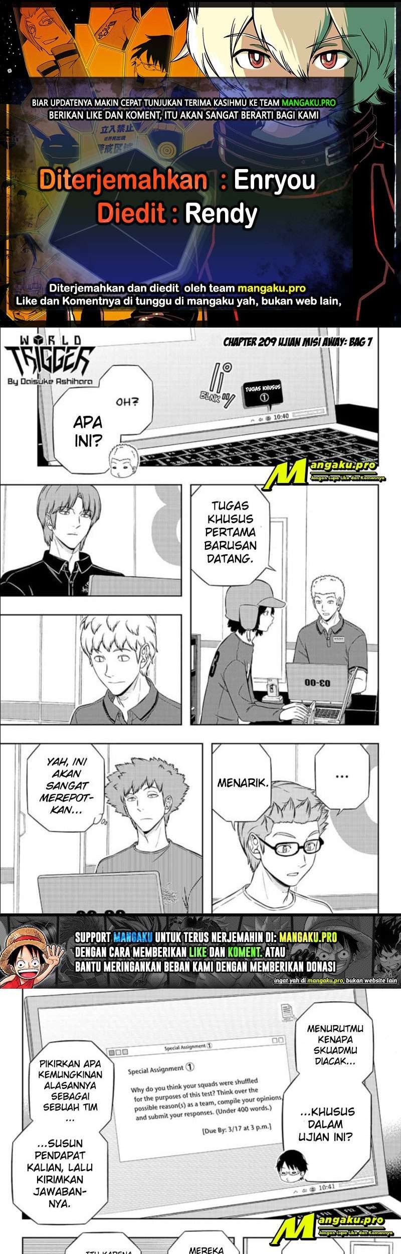 Baca Komik World Trigger Chapter 209 Gambar 1