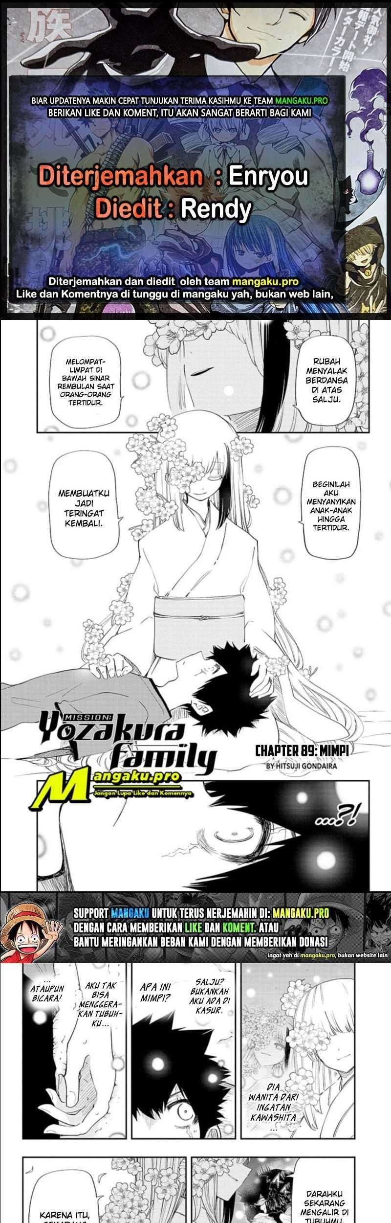 Baca Komik Mission: Yozakura Family Chapter 89 Gambar 1