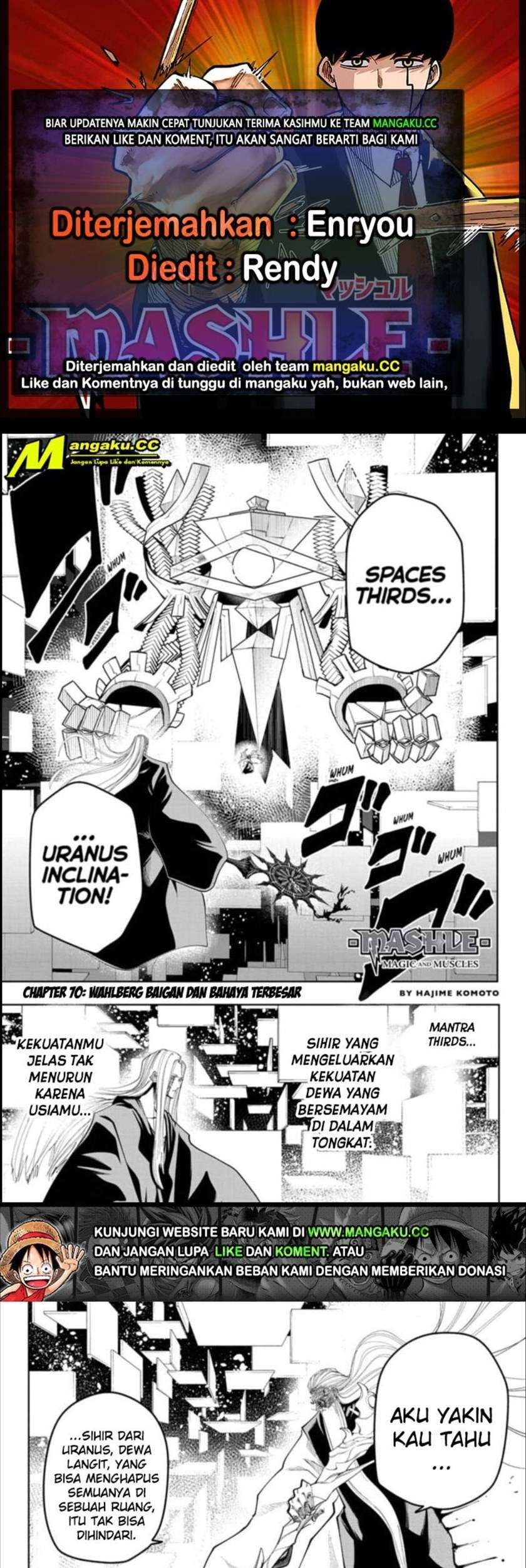Baca Komik Mashle: Magic and Muscles Chapter 70 Gambar 1