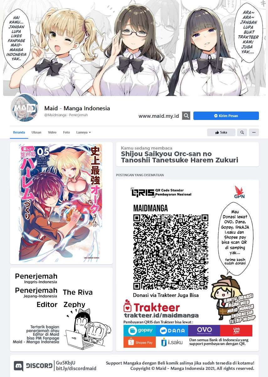 Baca Manga Shijou Saikyou Orc-san no Tanoshii Tanetsuke Harem Zukuri Chapter 55.1 Gambar 2