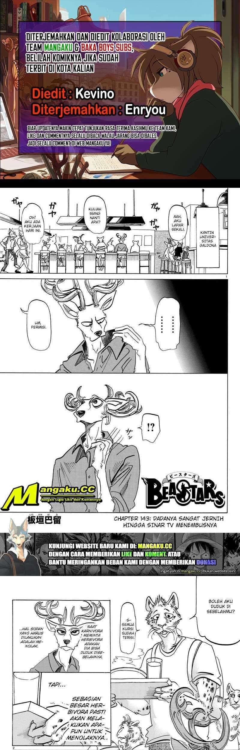 Baca Komik Beastars Chapter 143 Gambar 1