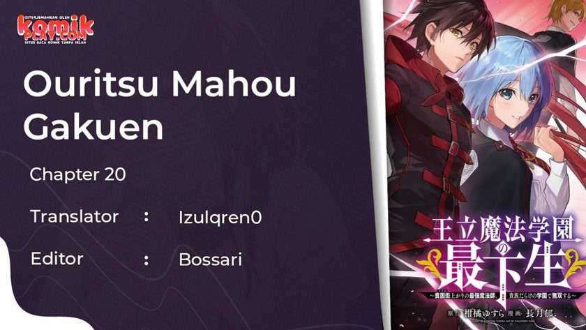 Baca Manga Ouritsu Mahou Gakuen no Saikasei: Slum Agari no Saikyou Mahoushi, Kizoku darake no Gakuen de Musou suru Chapter 20 Gambar 2