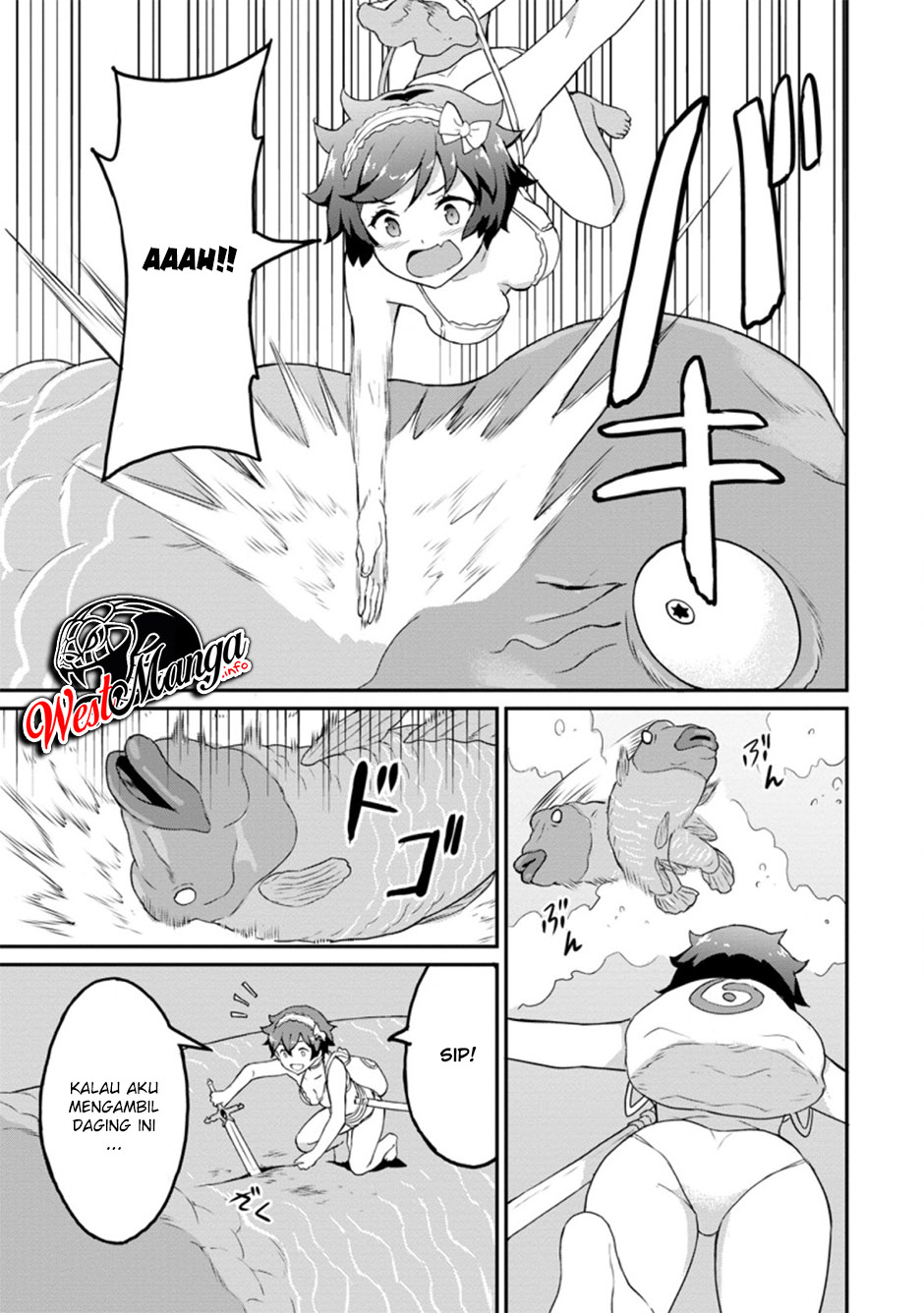 Taberu dake de Level-Up! Damegami to Issho ni Isekai Musou Chapter 21.3 Gambar 7