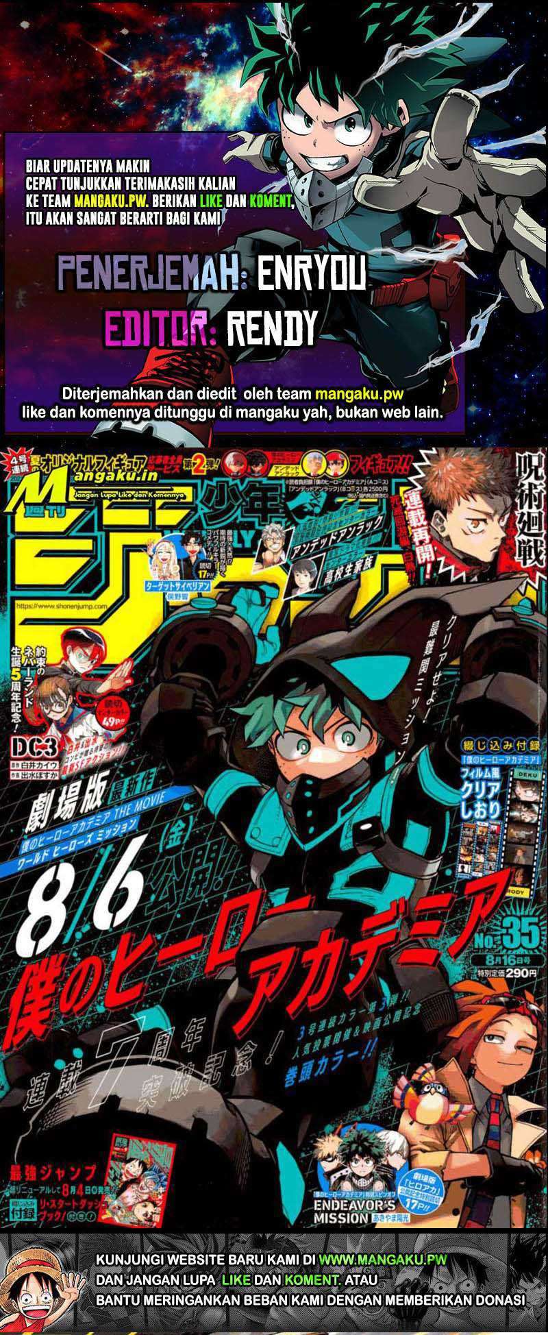 Baca Komik Boku no Hero Academia Chapter 321 Gambar 1