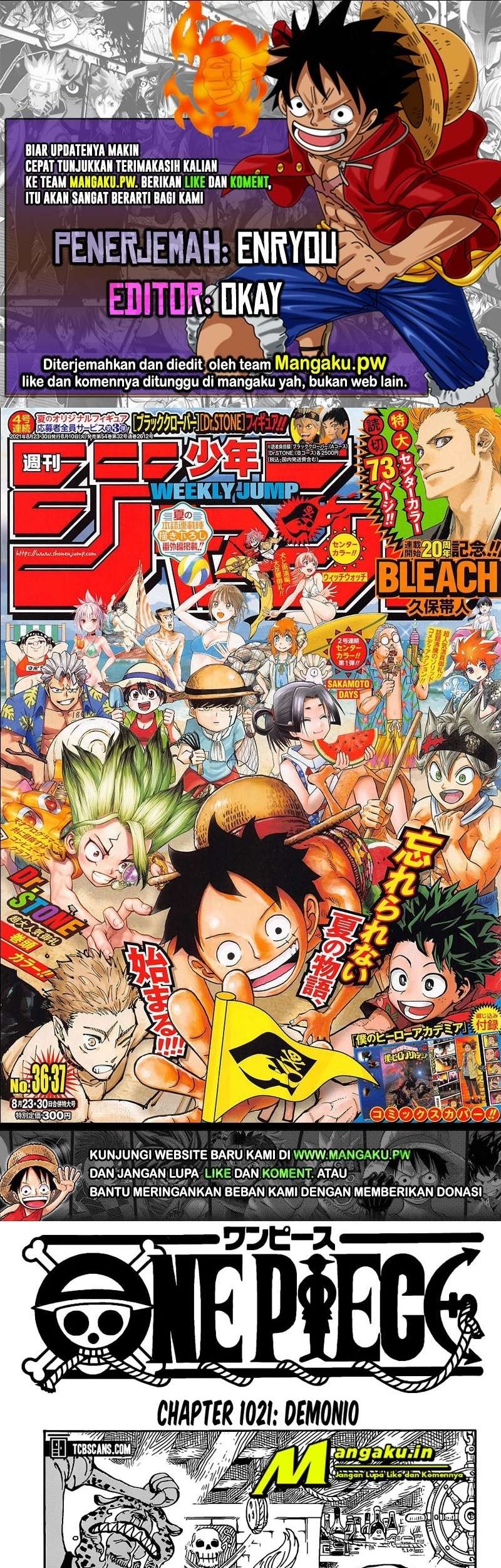 Baca Komik One Piece Chapter 1021 Gambar 1