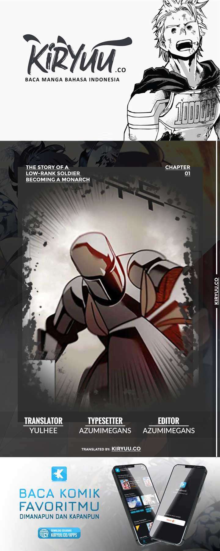 Baca Komik The Story of a Low-Rank Soldier Becoming a Monarch Chapter 1 Gambar 1