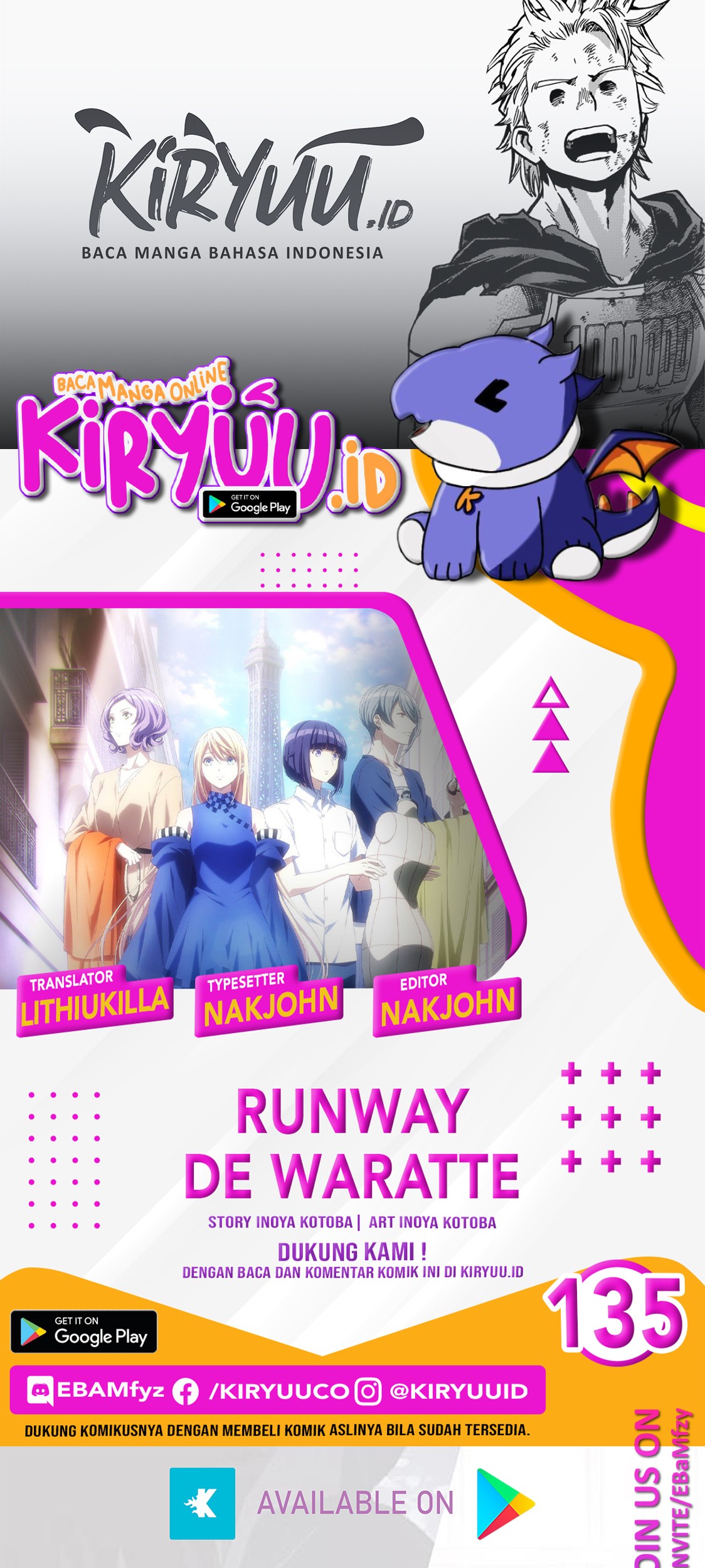 Baca Komik Runway de Waratte Chapter 135 Gambar 1