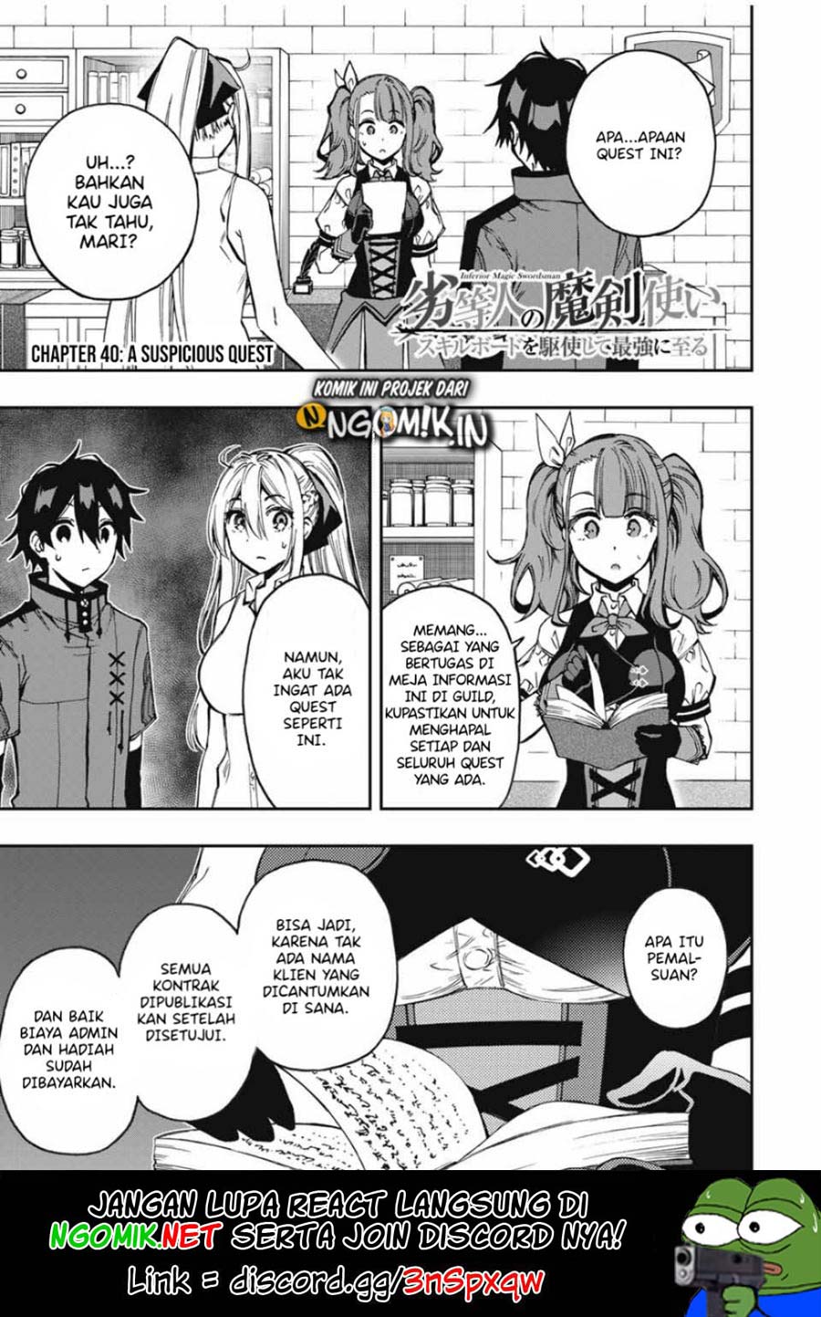 Baca Manga The Reincarnated Inferior Magic Swordsman Chapter 40 Gambar 2