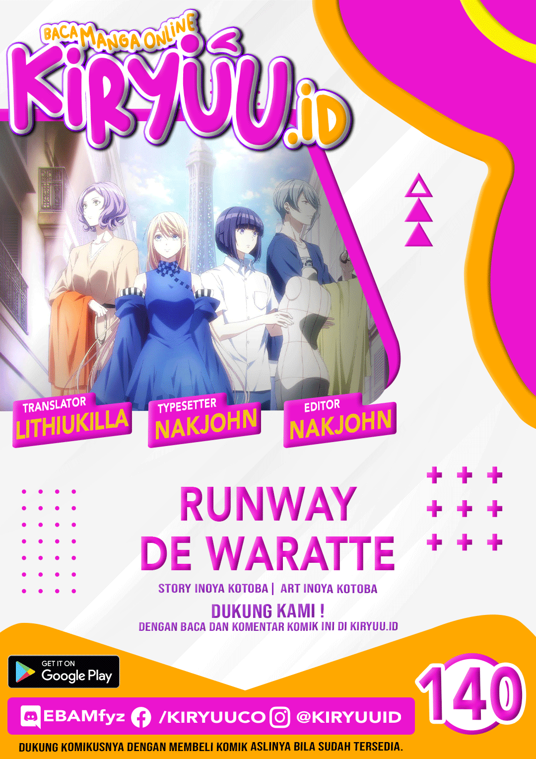 Baca Komik Runway de Waratte Chapter 140 Gambar 1