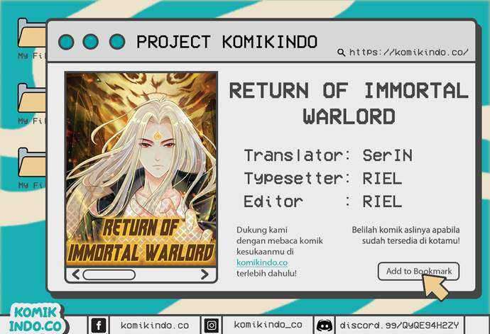 Komik Return of Immortal Warlord Chapter 00 gambar nomor 1