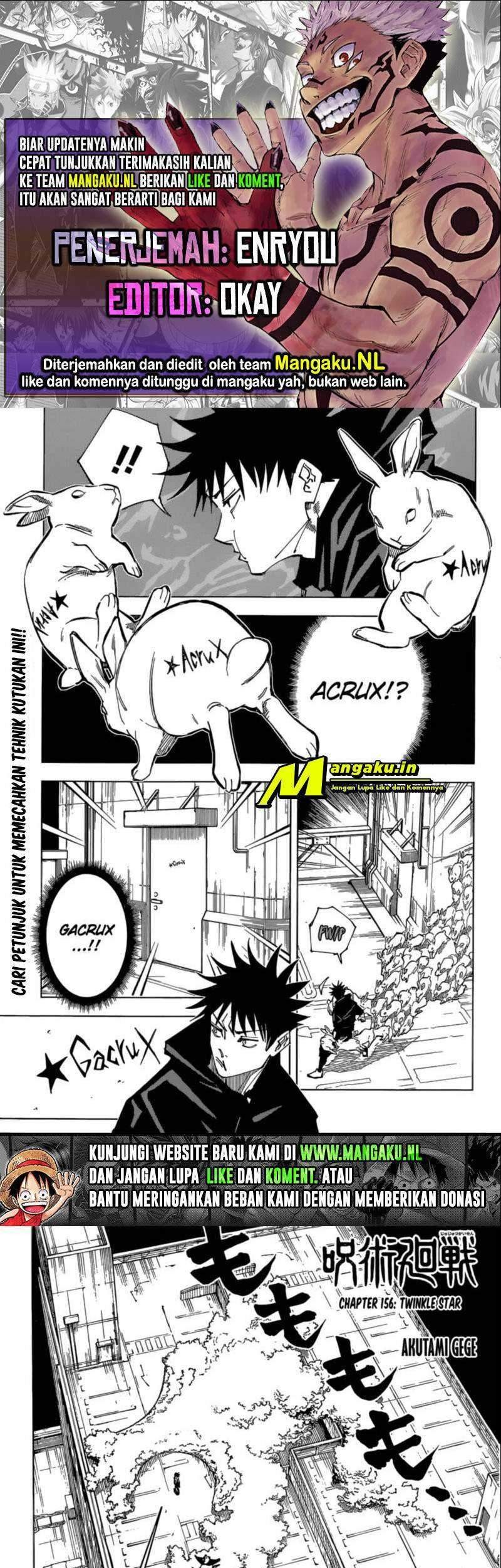 Baca Komik Jujutsu Kaisen Chapter 156 Gambar 1