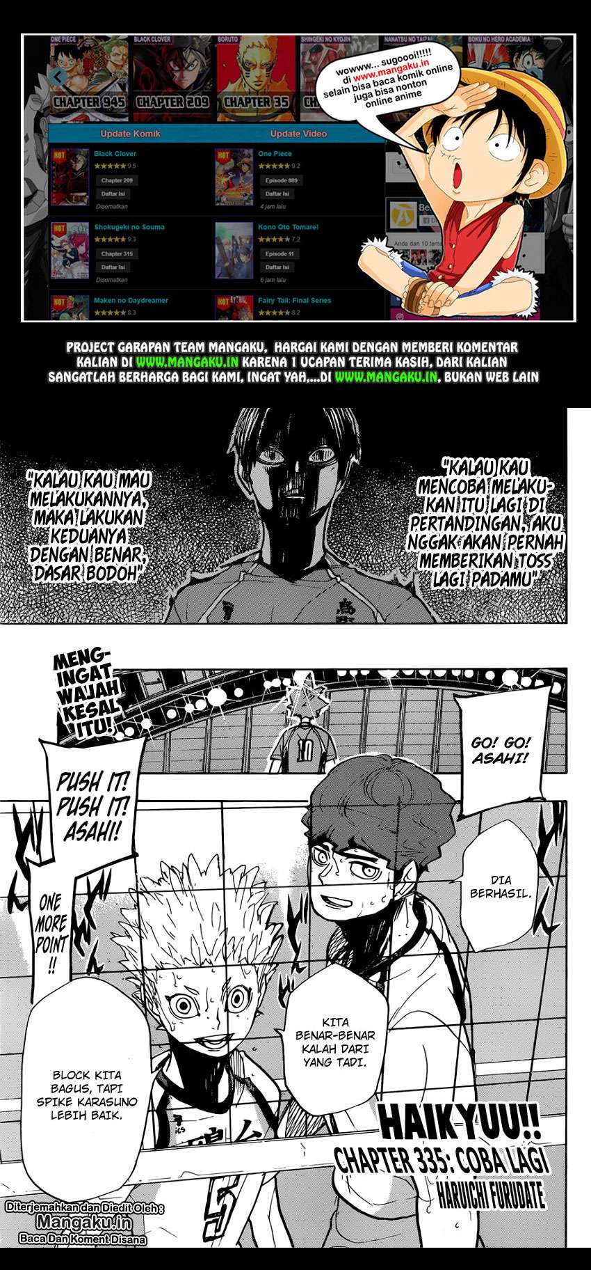 Baca Manga Haikyuu!! Chapter 355 Gambar 2