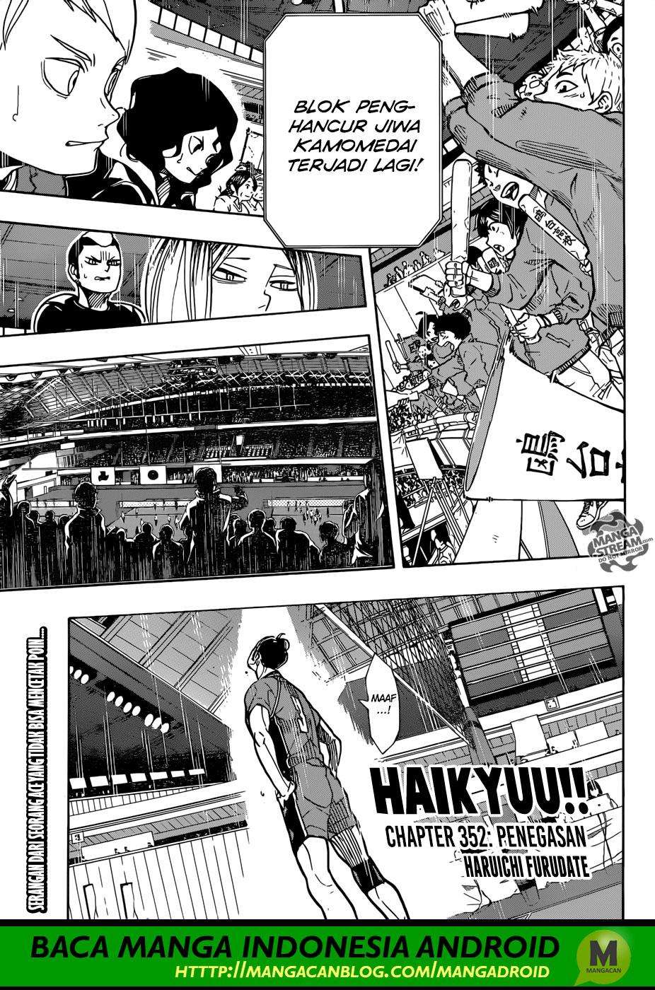 Baca Komik Haikyuu!! Chapter 352 Gambar 1