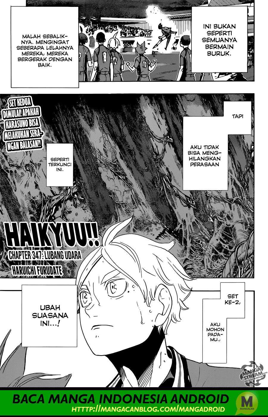 Baca Komik Haikyuu!! Chapter 347 Gambar 1