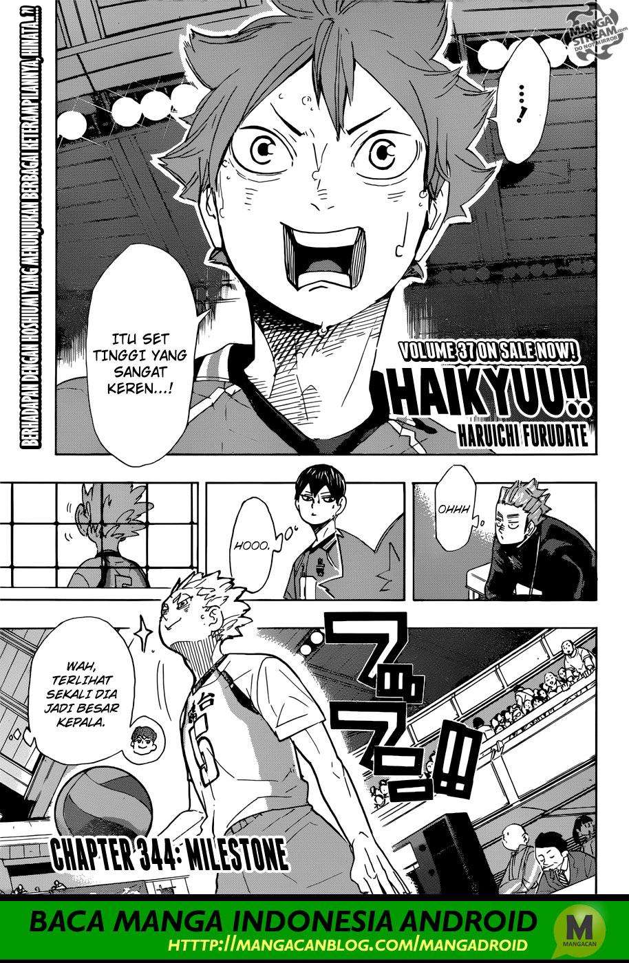 Baca Komik Haikyuu!! Chapter 344 Gambar 1