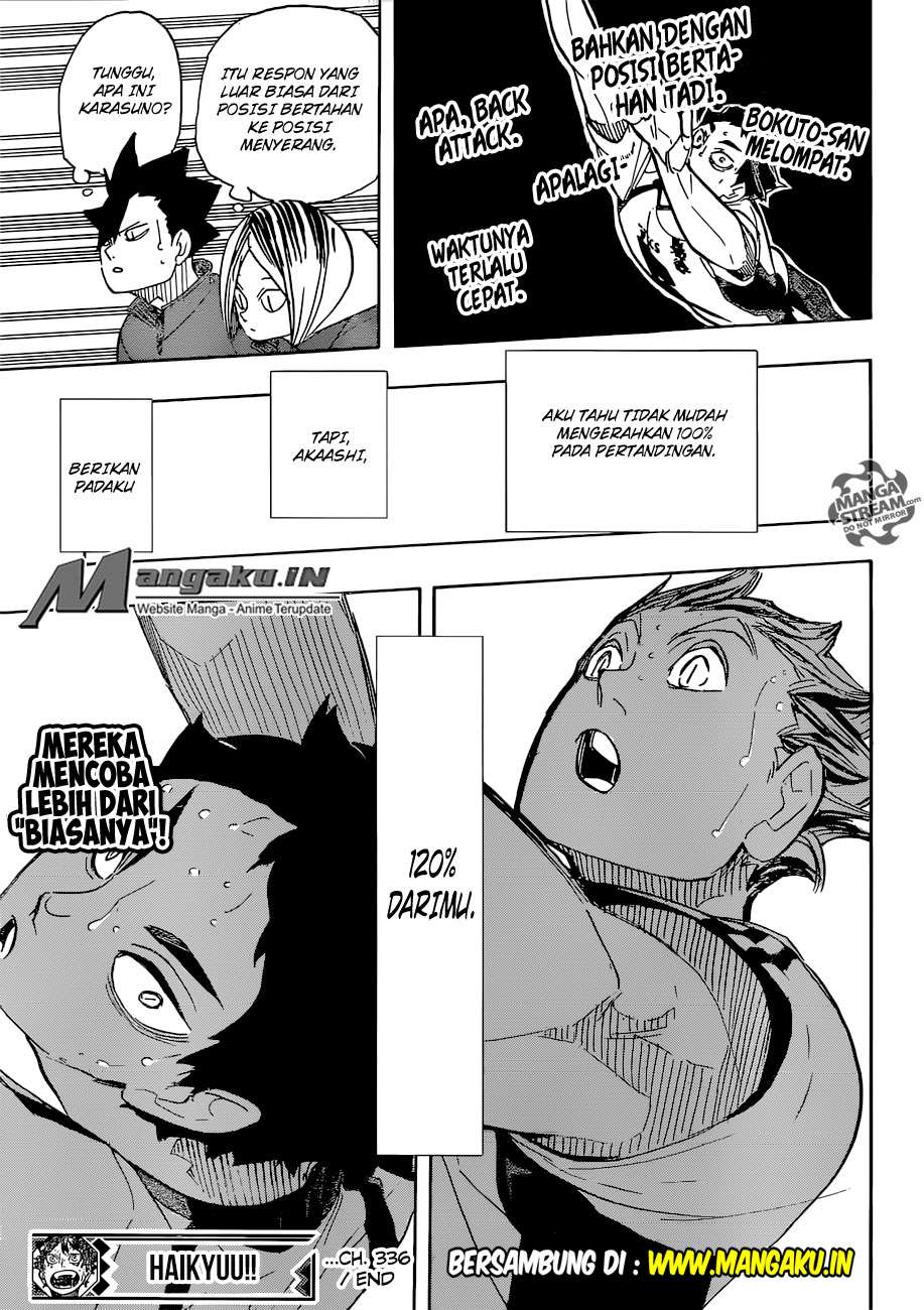 Haikyuu!! Chapter 336 Gambar 17