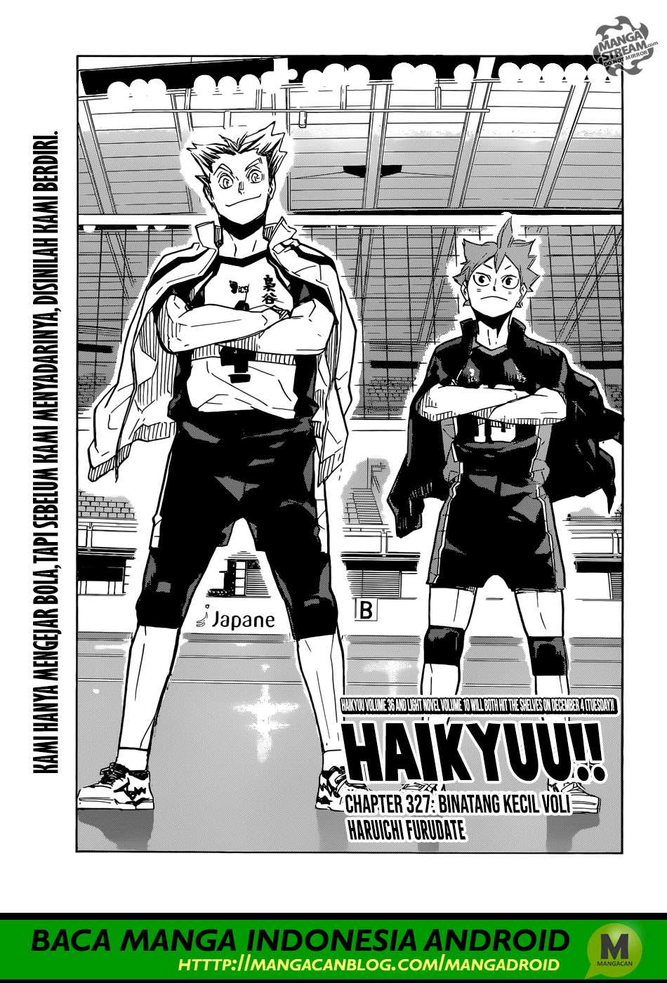 Baca Komik Haikyuu!! Chapter 327 Gambar 1