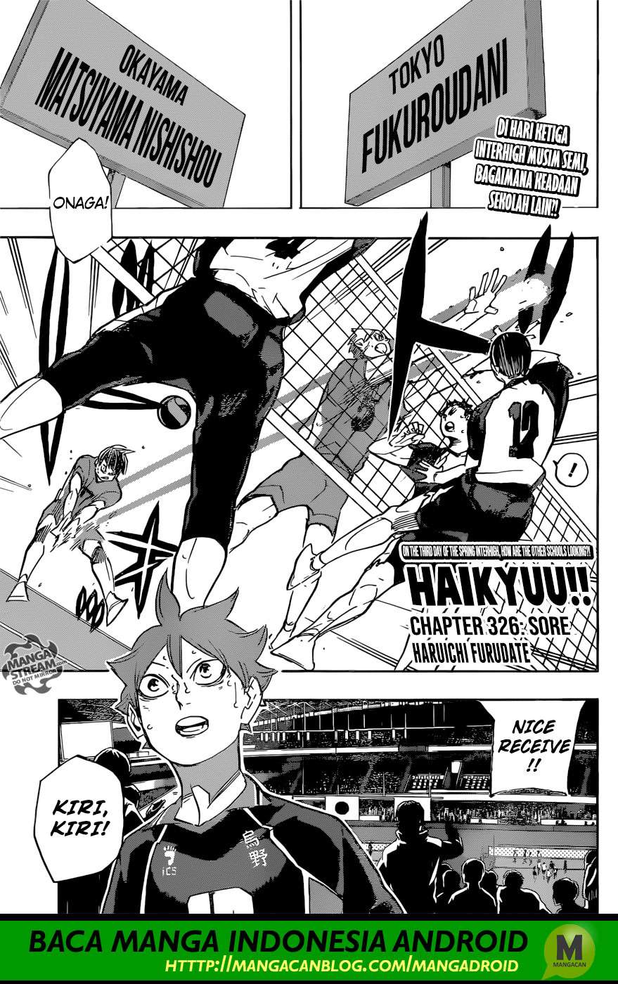 Baca Komik Haikyuu!! Chapter 326 Gambar 1