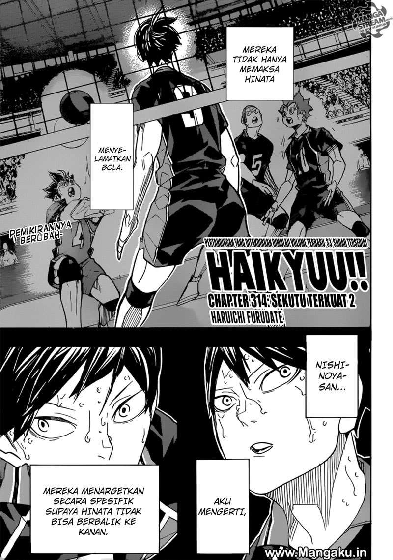 Baca Manga Haikyuu!! Chapter 314 Gambar 2