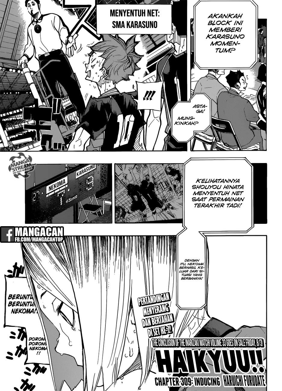 Baca Komik Haikyuu!! Chapter 309 Gambar 1