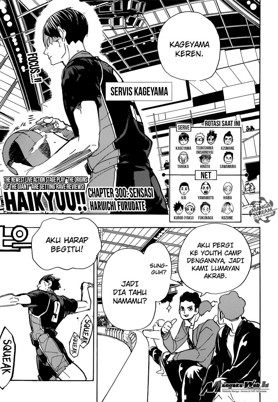 Baca Komik Haikyuu!! Chapter 300 Gambar 1