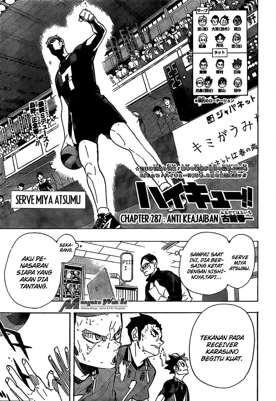 Baca Manga Haikyuu!! Chapter 287 Gambar 2