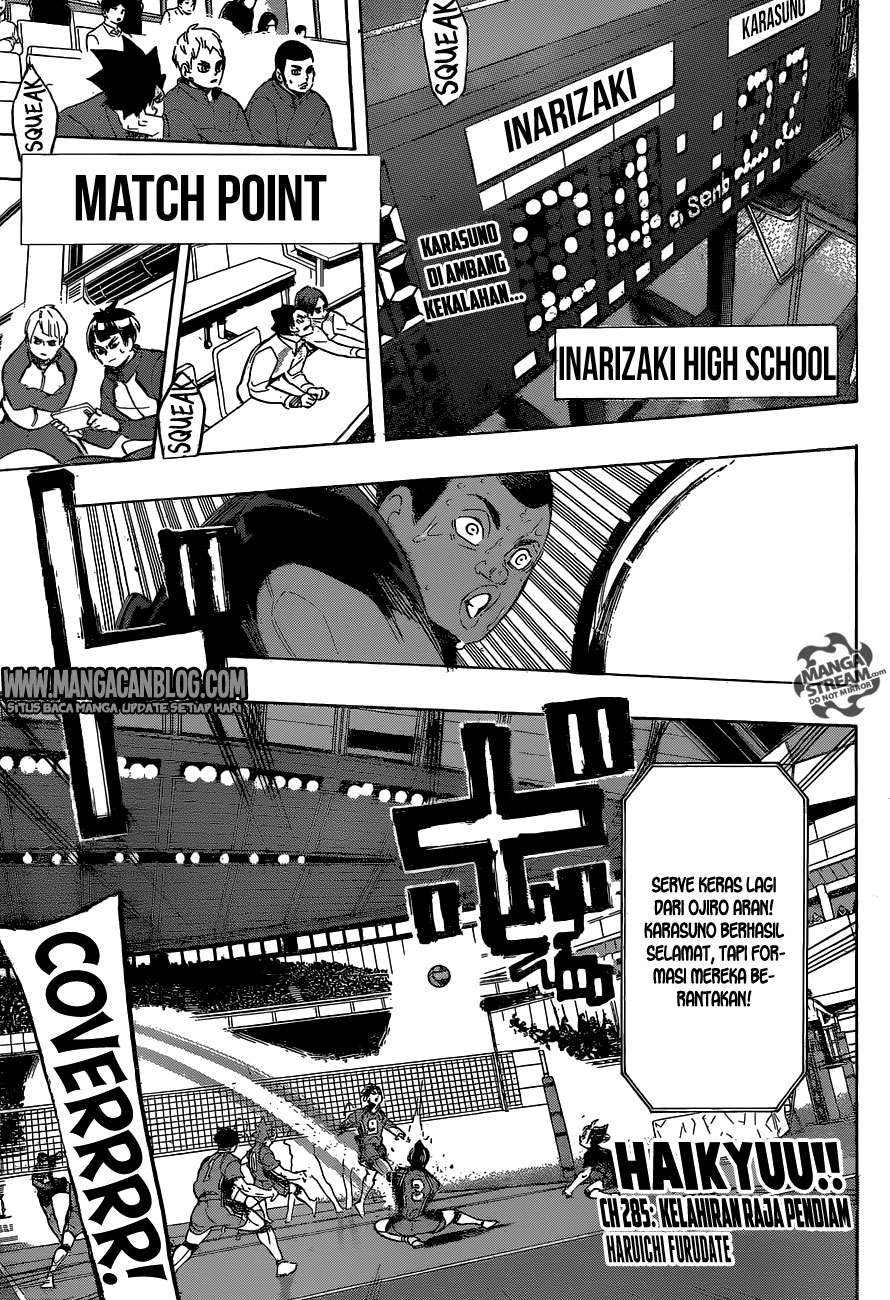 Baca Komik Haikyuu!! Chapter 285 Gambar 1
