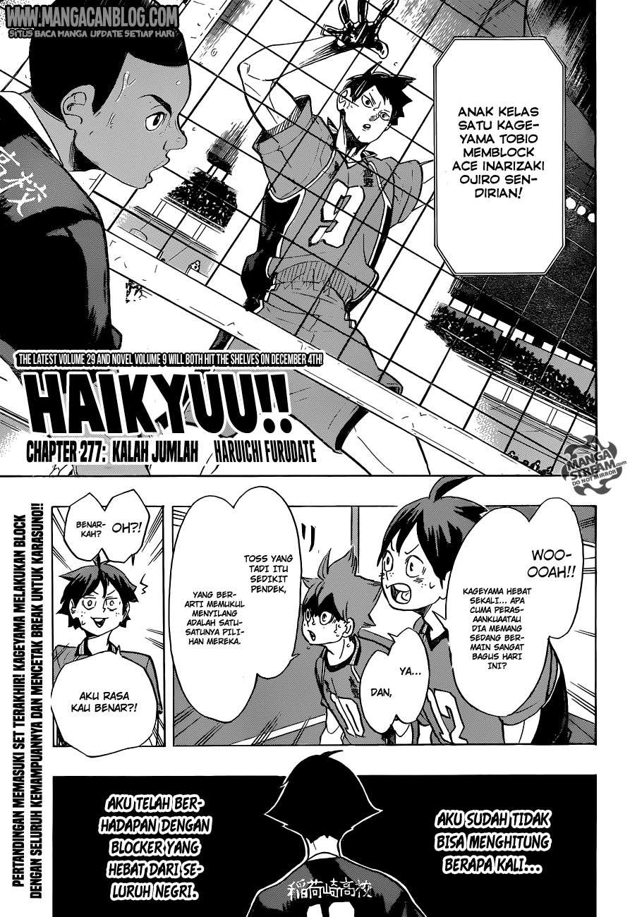 Baca Komik Haikyuu!! Chapter 277 Gambar 1