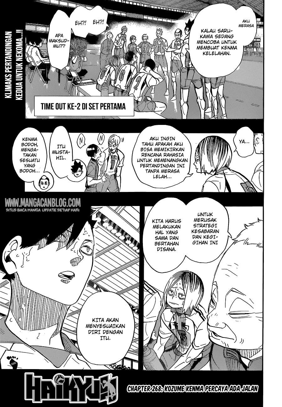 Baca Komik Haikyuu!! Chapter 268 Gambar 1