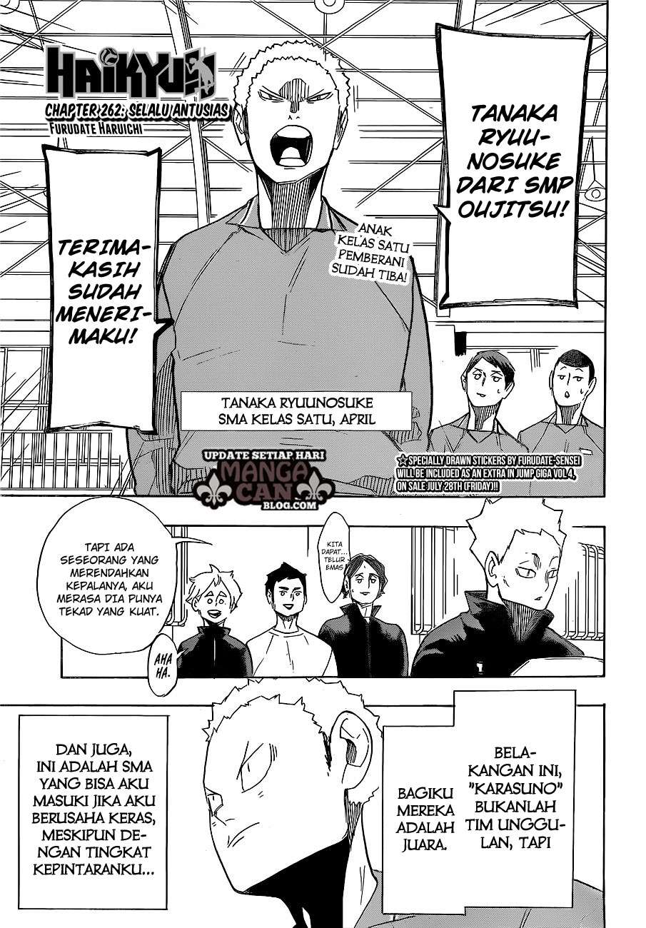 Baca Manga Haikyuu!! Chapter 262 Gambar 2