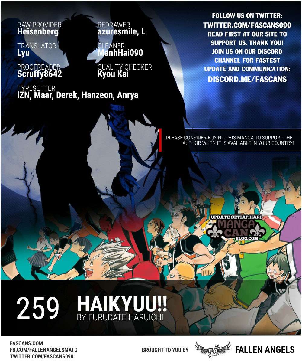 Baca Komik Haikyuu!! Chapter 259 Gambar 1