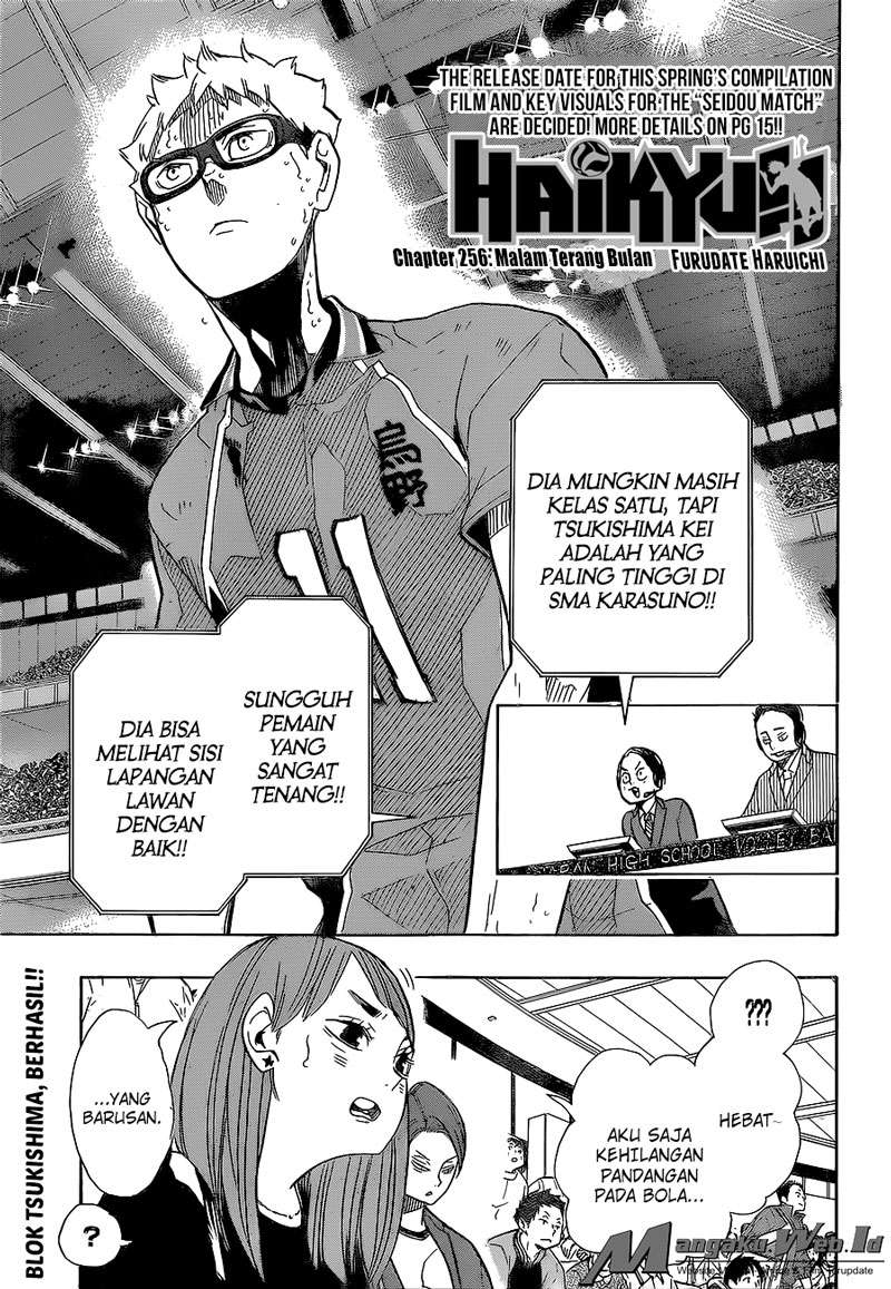 Baca Manga Haikyuu!! Chapter 256 Gambar 2