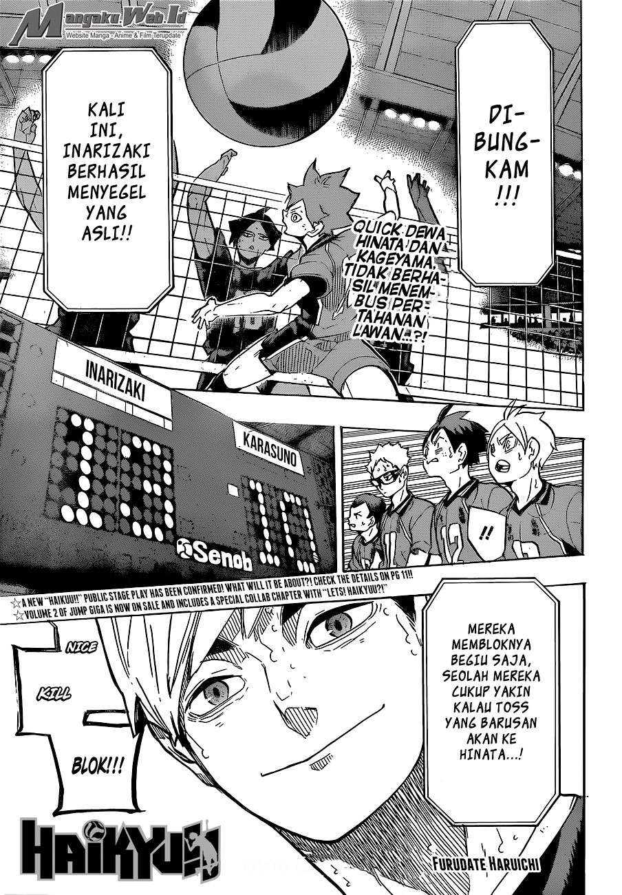 Baca Manga Haikyuu!! Chapter 255 Gambar 2