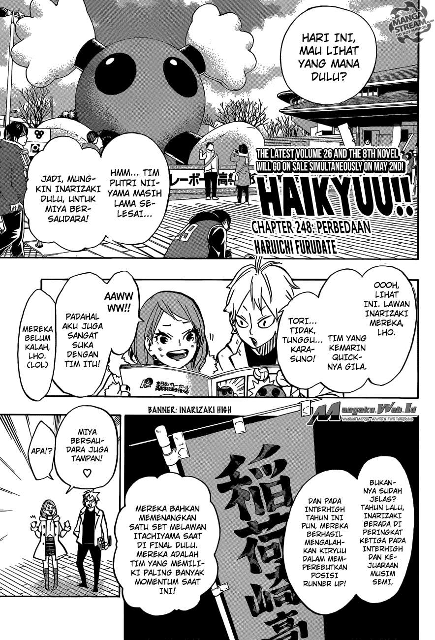 Baca Manga Haikyuu!! Chapter 248 Gambar 2