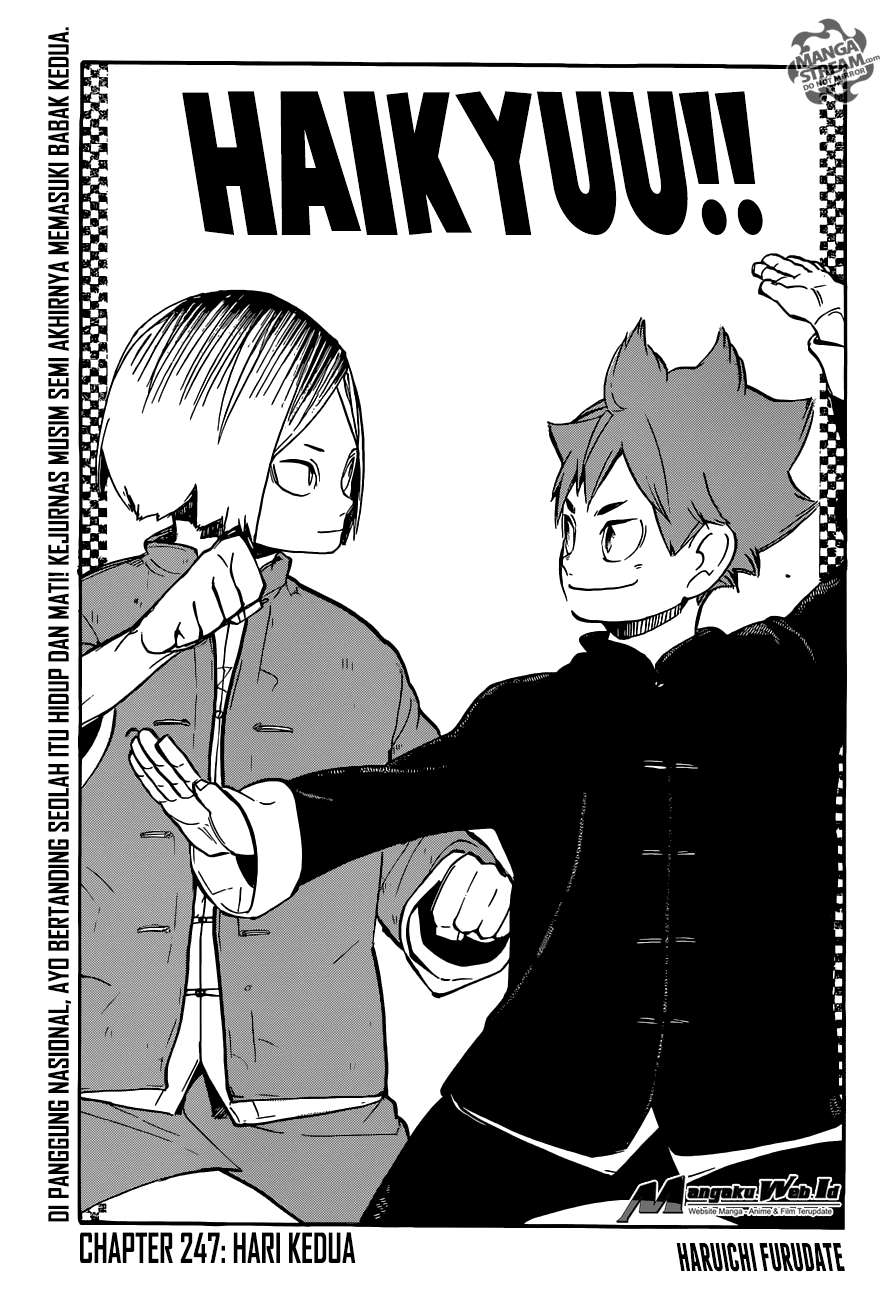 Baca Manga Haikyuu!! Chapter 247 Gambar 2