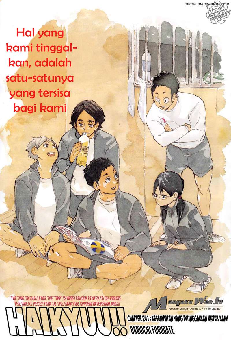 Baca Komik Haikyuu!! Chapter 241 Gambar 1