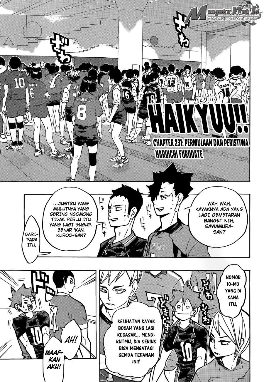 Baca Manga Haikyuu!! Chapter 231 Gambar 2
