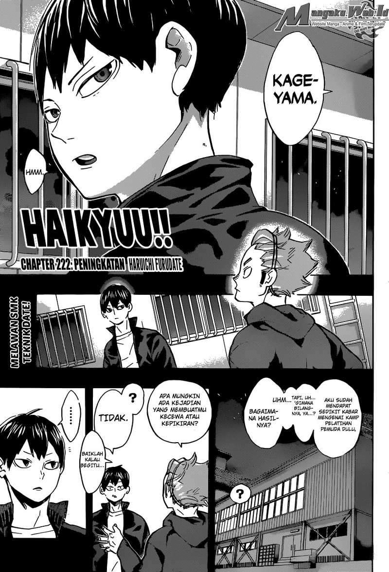 Baca Manga Haikyuu!! Chapter 222 Gambar 2
